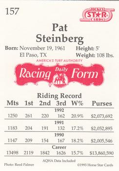 1993 Jockey Star #157 Pat Steinberg Back